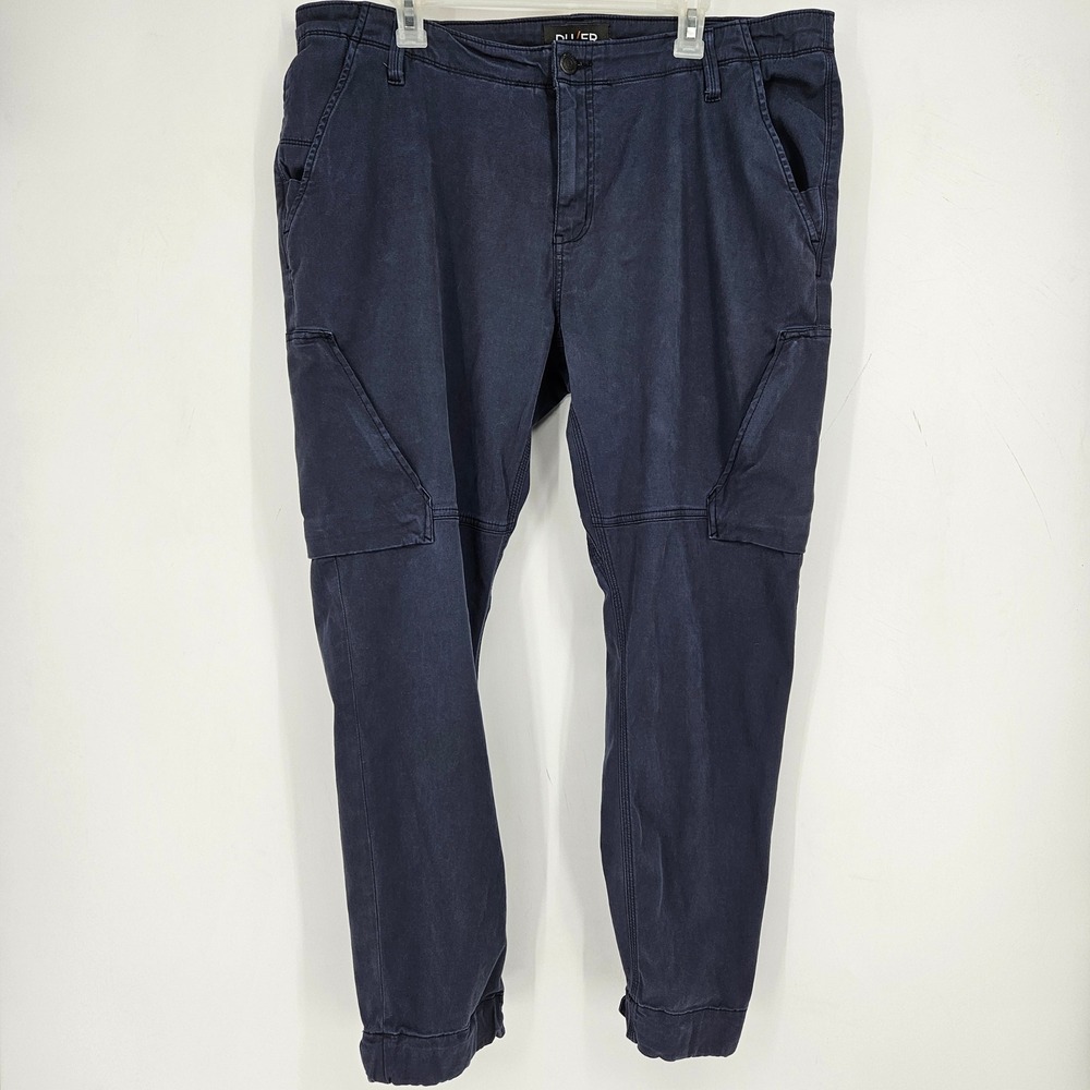 DUER Jeans Mens 40x30 Live Free Adventure Pants Heritage Blue Outdoors Relaxed